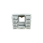 Kitchen Bath Collection Horizon 42" Bathroom Vanity with Engineered Carrara Top - White