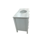 Kitchen Bath Collection Horizon 42" Bathroom Vanity with Engineered Carrara Top - White