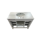 Kitchen Bath Collection Horizon 42" Bathroom Vanity with Engineered Carrara Top - White