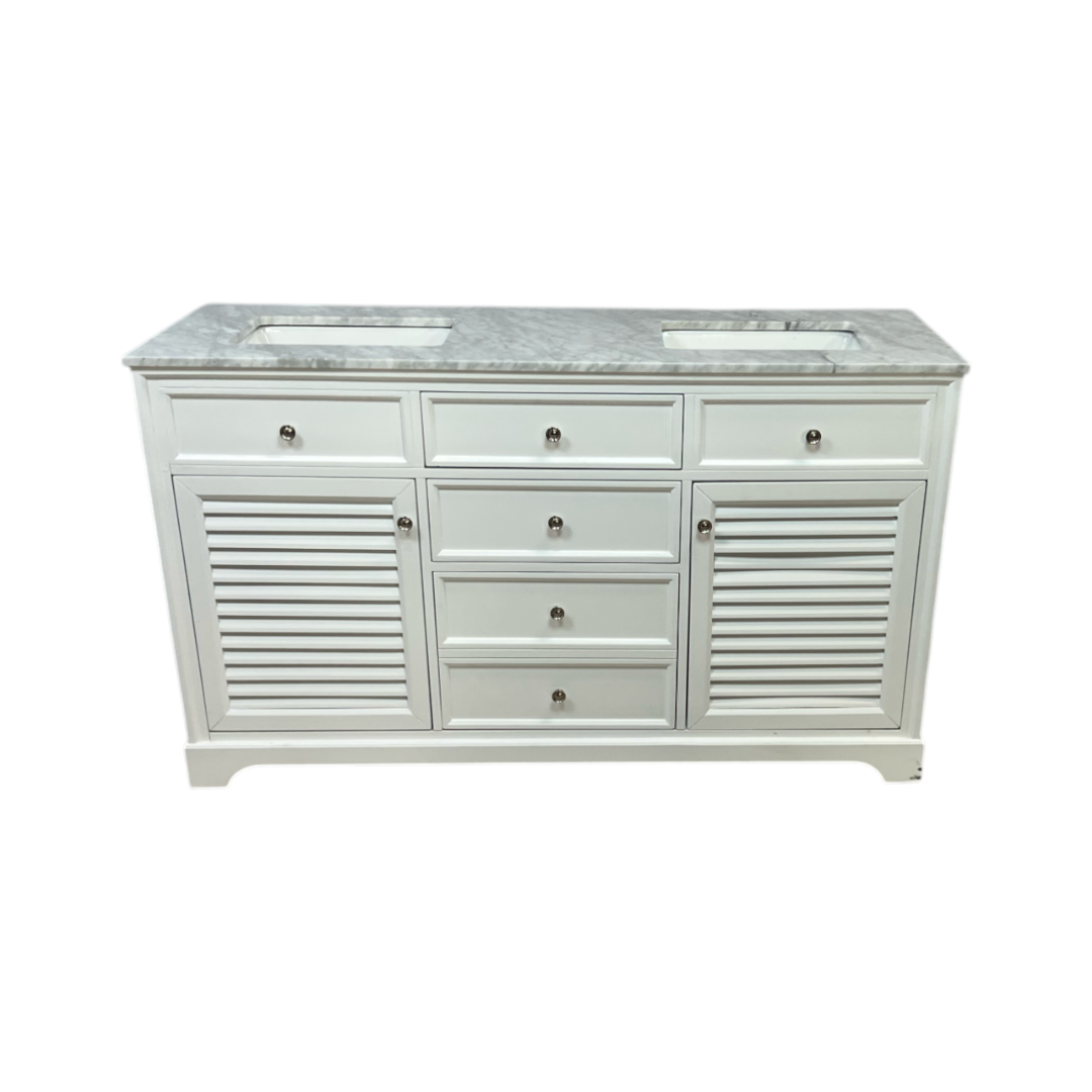 Lark Manor Closter Double Bathroom Vanity with Stone Top