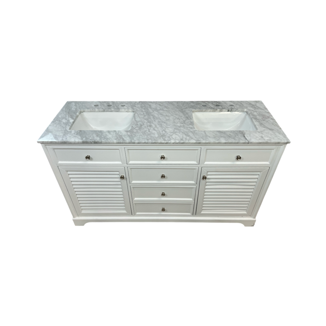 Lark Manor Closter Double Bathroom Vanity with Stone Top