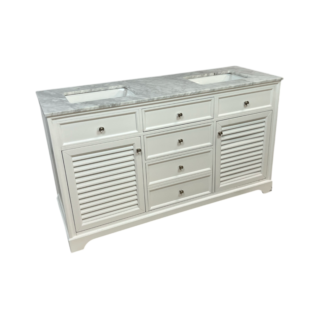 Lark Manor Closter Double Bathroom Vanity with Stone Top