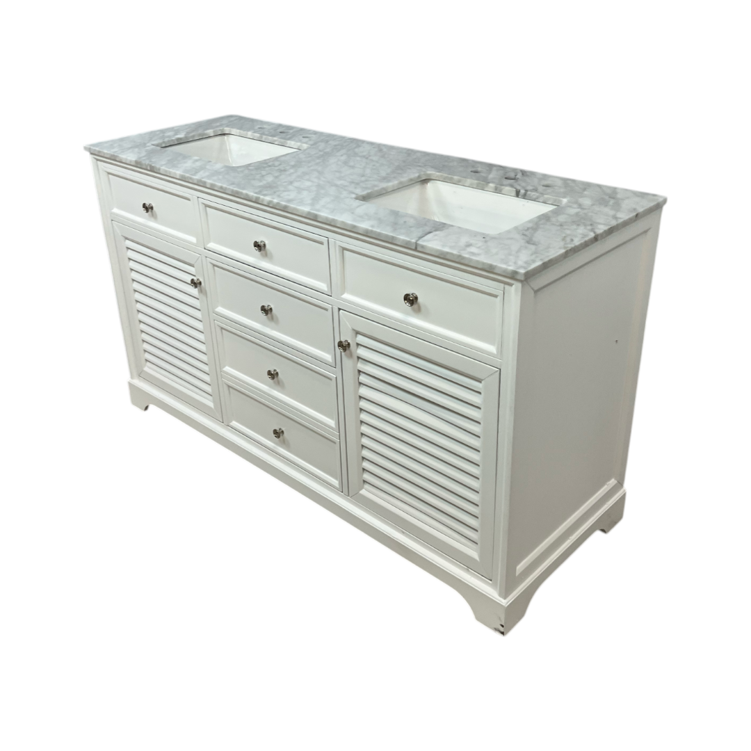 Lark Manor Closter Double Bathroom Vanity with Stone Top