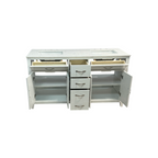 Lark Manor Vannes Bathroom Vanity with Solid Hardwood Frame Quartz Countertop