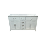 Lark Manor Vannes Bathroom Vanity with Solid Hardwood Frame Quartz Countertop