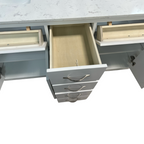 Lark Manor Vannes Bathroom Vanity with Solid Hardwood Frame Quartz Countertop