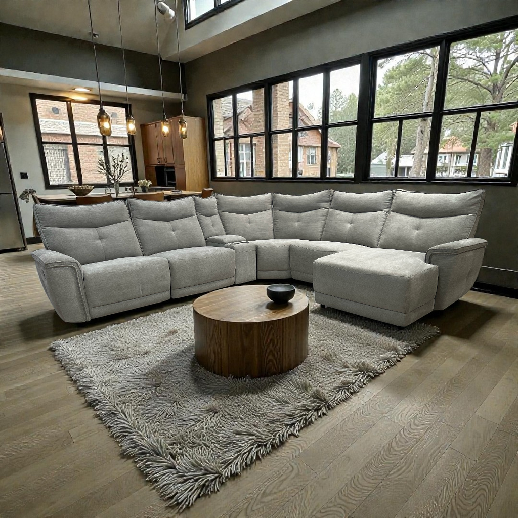Latitude Run Achernar Modular Reclining Sectional 6-Piece, 226" × 31" × 39" — image 1 of 4