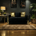 Latitude Run Lust Modern Style Loveseat In Black, 63" × 33" × 31" — image 1 of 4