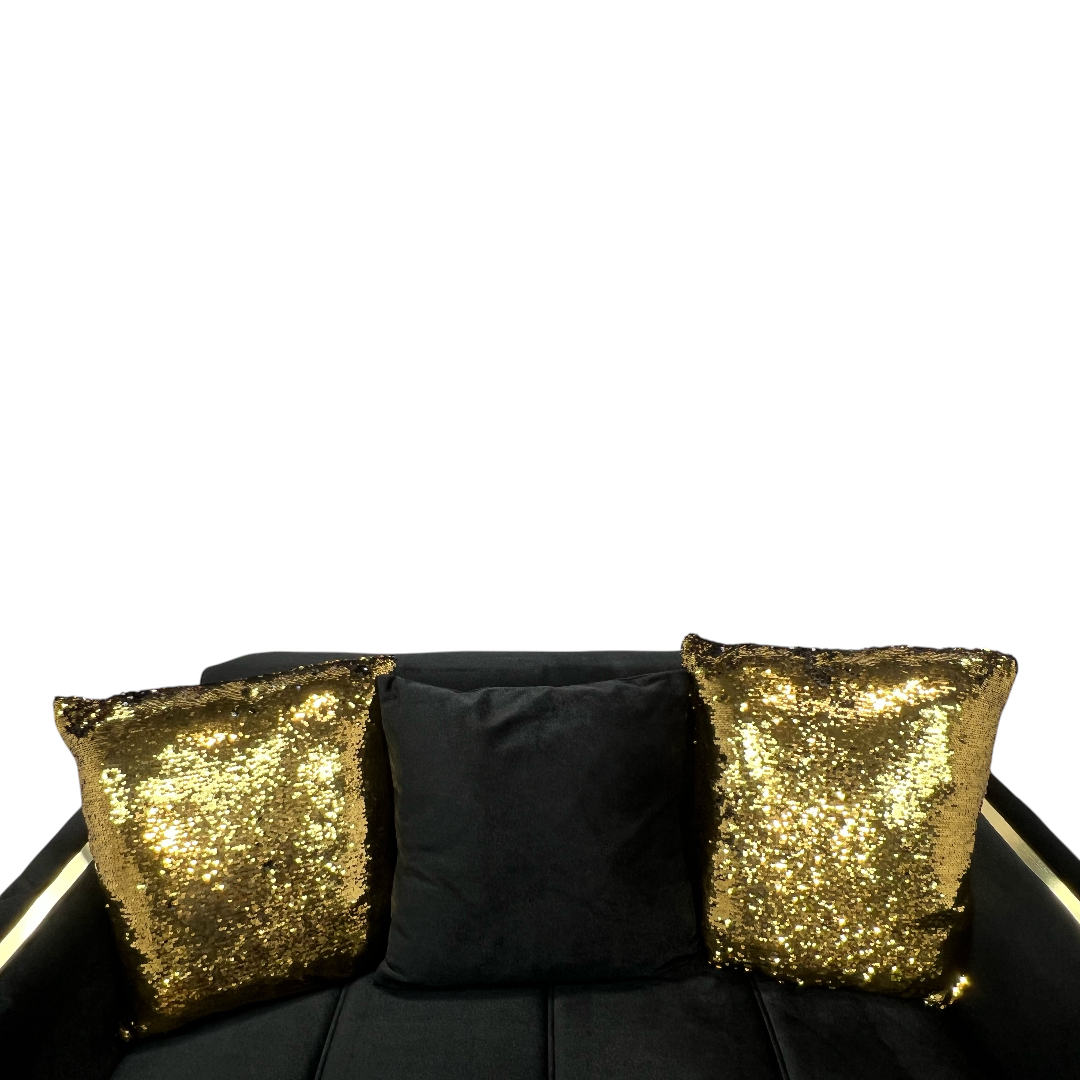 Latitude Run Lust Modern Style Loveseat In Black