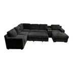 Latitude Run U-Shaped Sectional Sofa Bed Pull Out Sleeper Couch With Storage Chaise