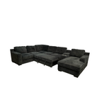 Latitude Run U-Shaped Sectional Sofa Bed Pull Out Sleeper Couch With Storage Chaise