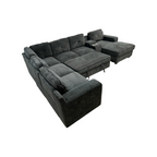 Latitude Run U-Shaped Sectional Sofa Bed Pull Out Sleeper Couch With Storage Chaise