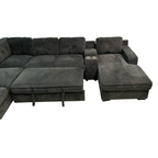Latitude Run U-Shaped Sectional Sofa Bed Pull Out Sleeper Couch With Storage Chaise