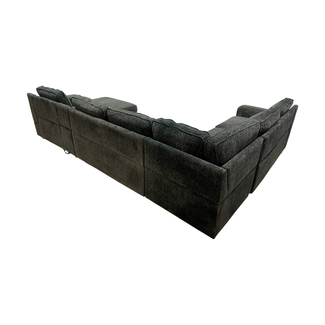 Latitude Run U-Shaped Sectional Sofa Bed Pull Out Sleeper Couch With Storage Chaise