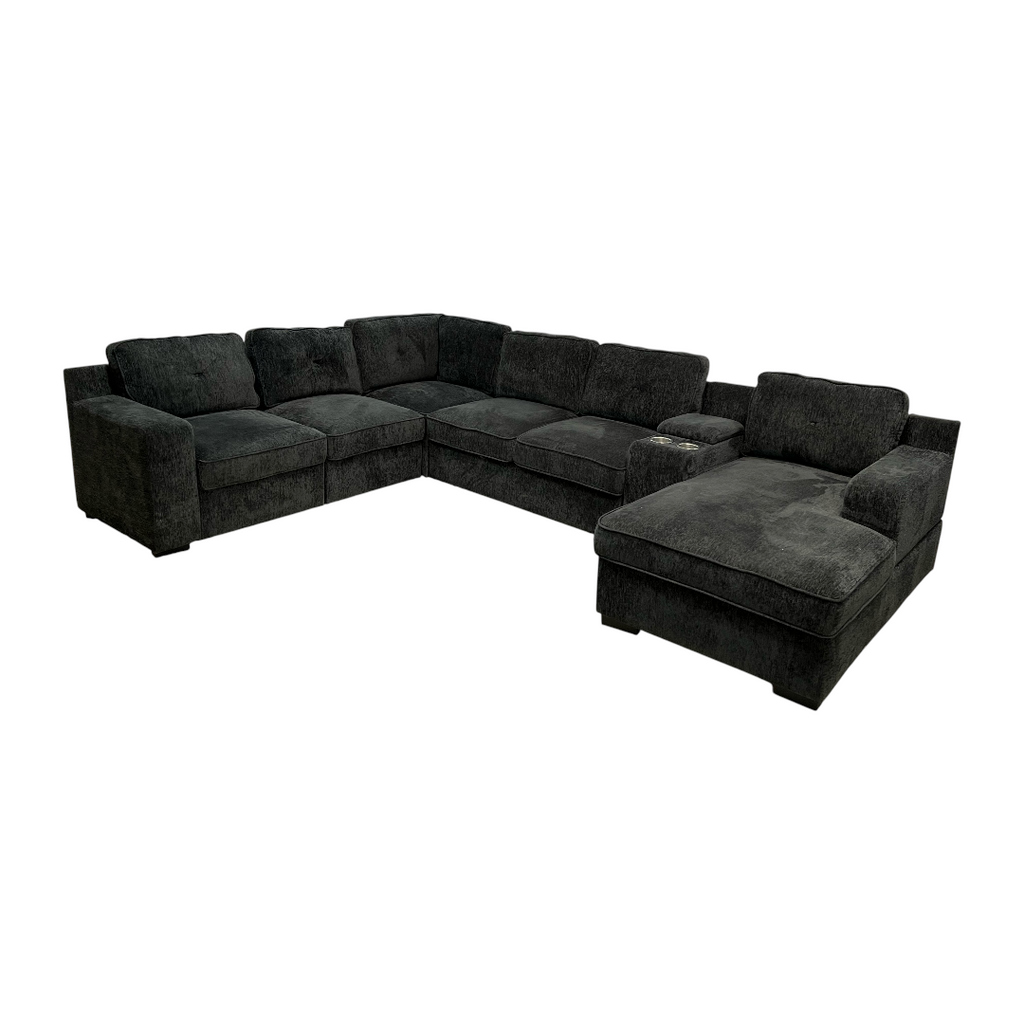 Latitude Run U-Shaped Sectional Sofa Bed Pull Out Sleeper Couch With Storage Chaise