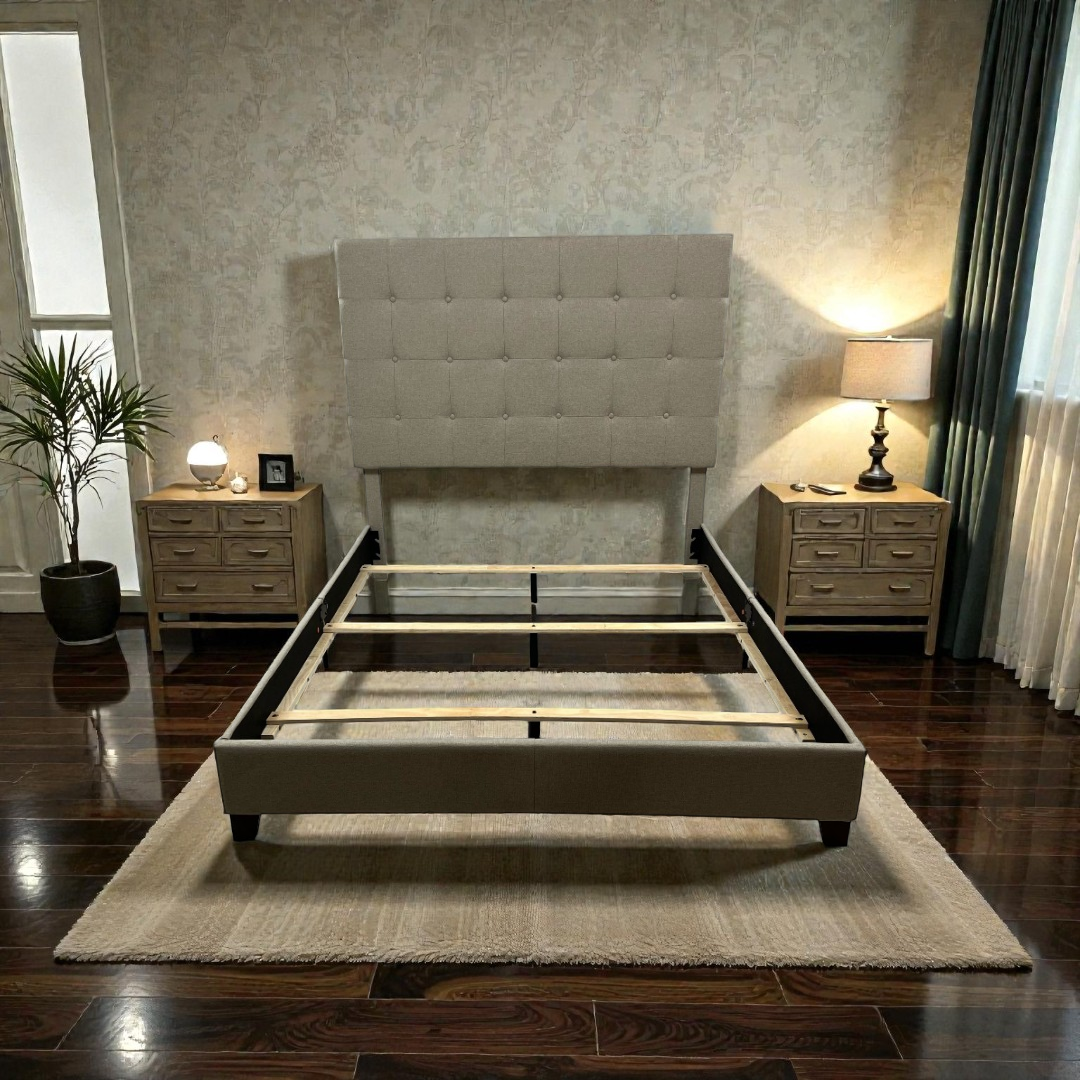 Latitude Run Vance Upholstered Standard Queen Bed, 86" × 64" × 61" — image 1 of 4