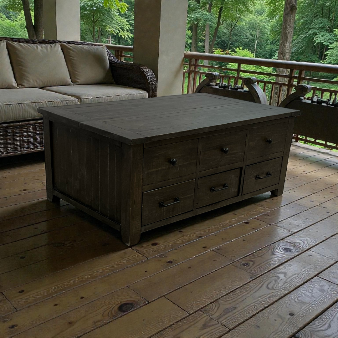 Laurel Foundry Modern Farmhouse Karley Solid Wood Single Coffee Table