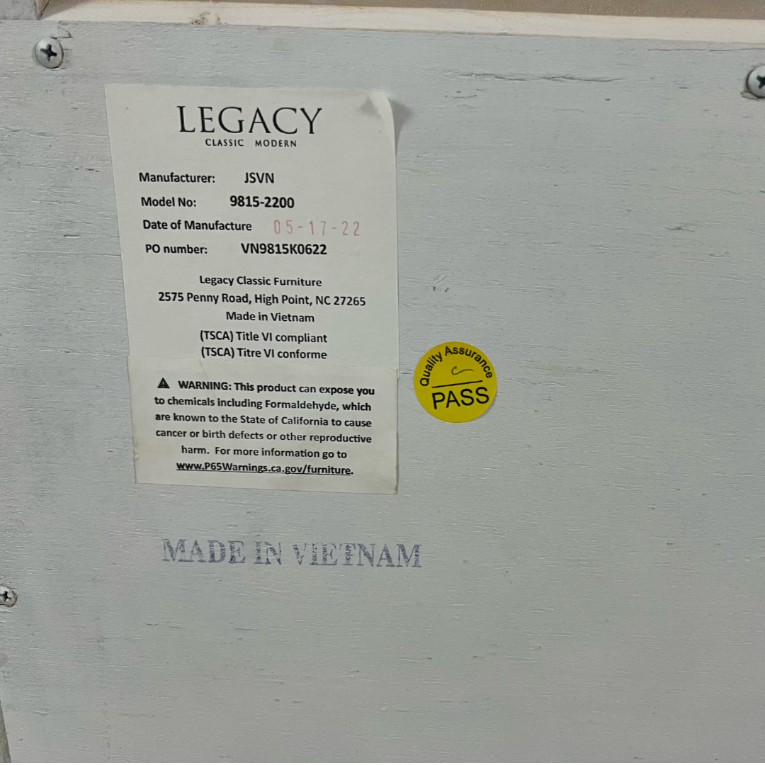 Legacy Classic Canterbury Natural White Drawer Chest