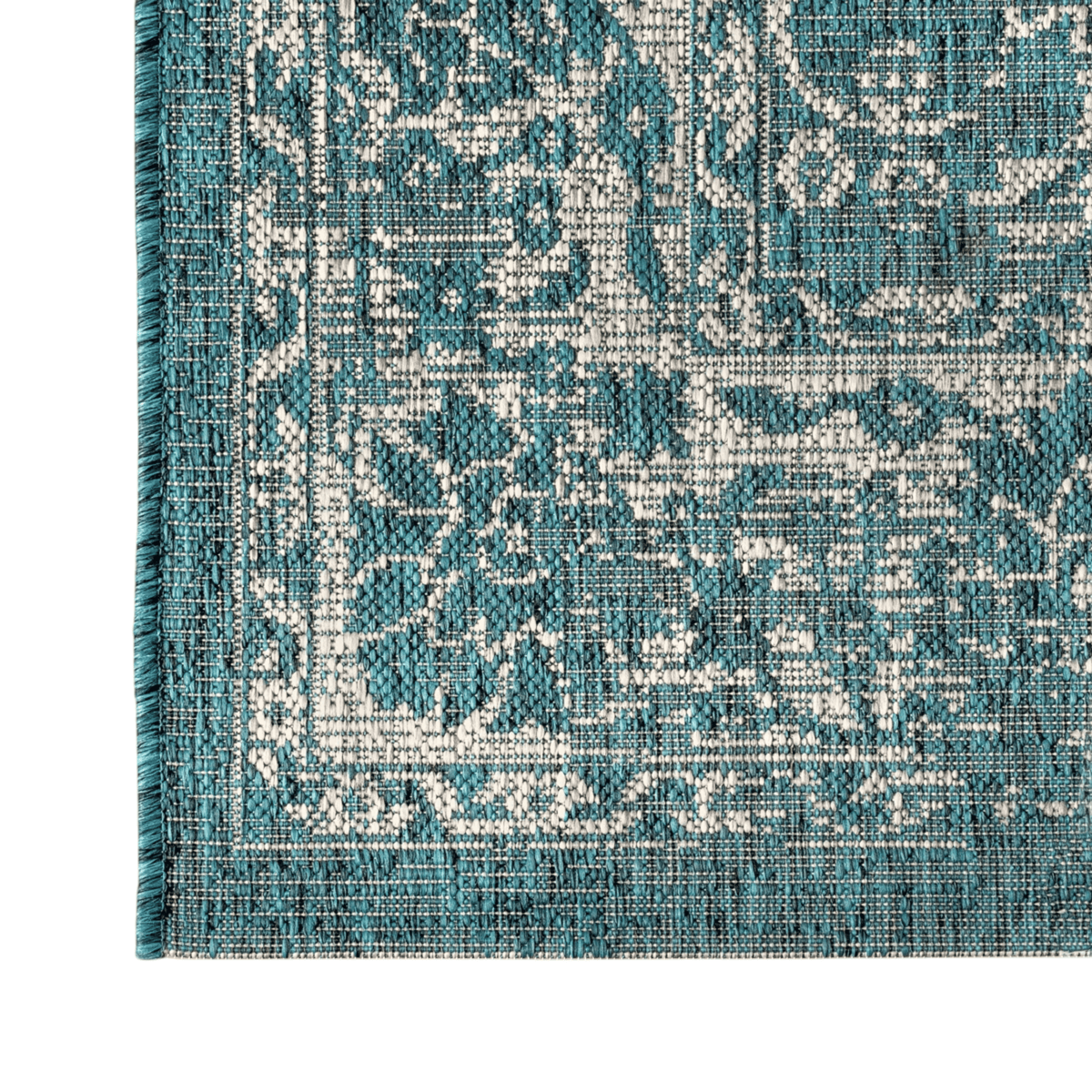 Jonathany Santa Monica SMB100C Teal/Gray Area Rug