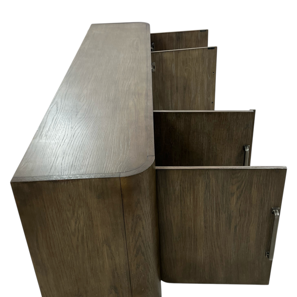 Liberty Furniture South Bend Contemporary 82 Inch TV Console with Adjustable Shelves