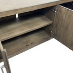 Liberty Furniture South Bend Contemporary 82 Inch TV Console with Adjustable Shelves