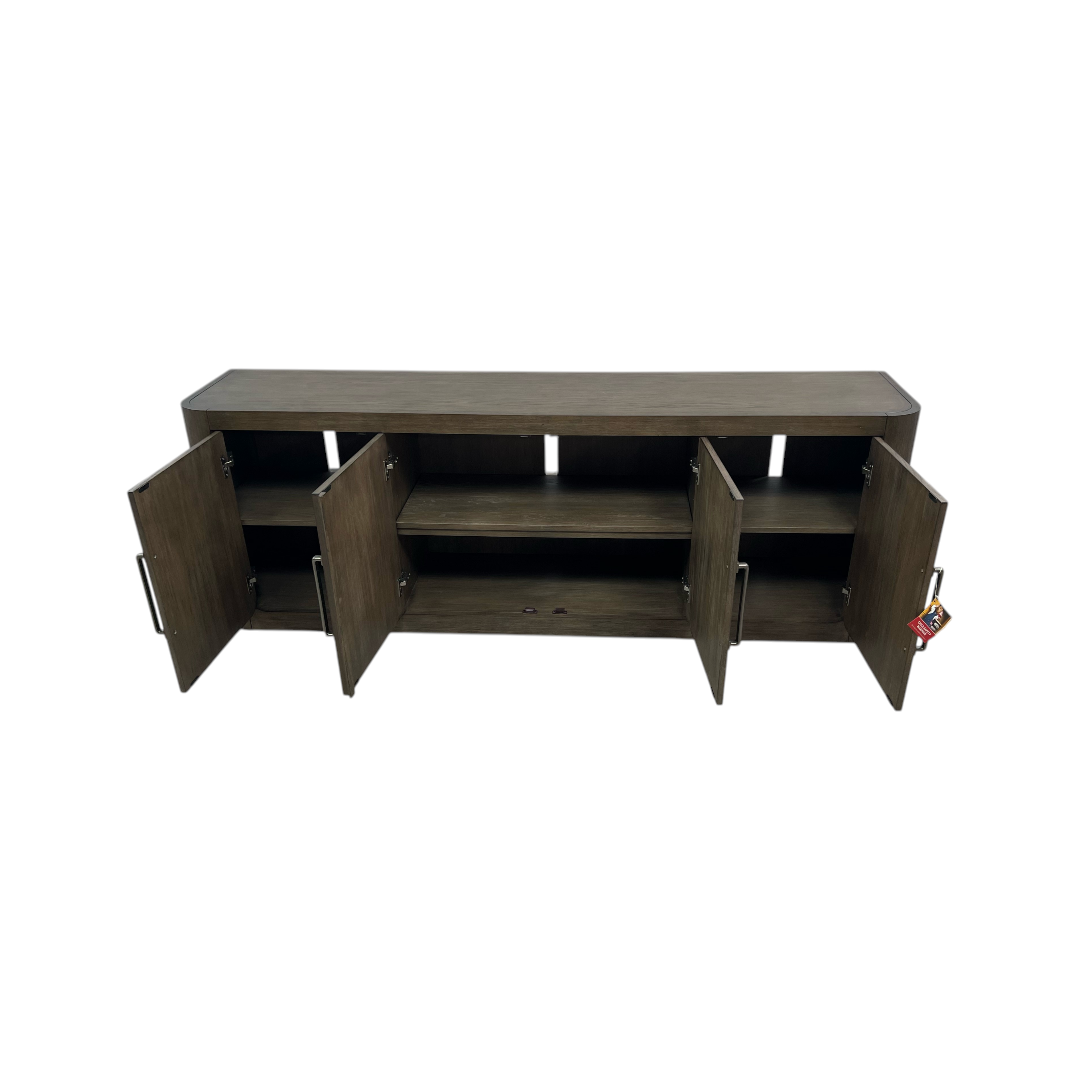 Liberty Furniture South Bend Contemporary 82 Inch TV Console with Adjustable Shelves