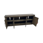 Liberty Furniture South Bend Contemporary 82 Inch TV Console with Adjustable Shelves