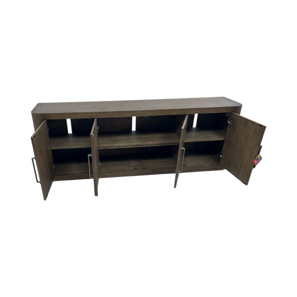 Liberty Furniture South Bend Contemporary 82 Inch TV Console with Adjustable Shelves