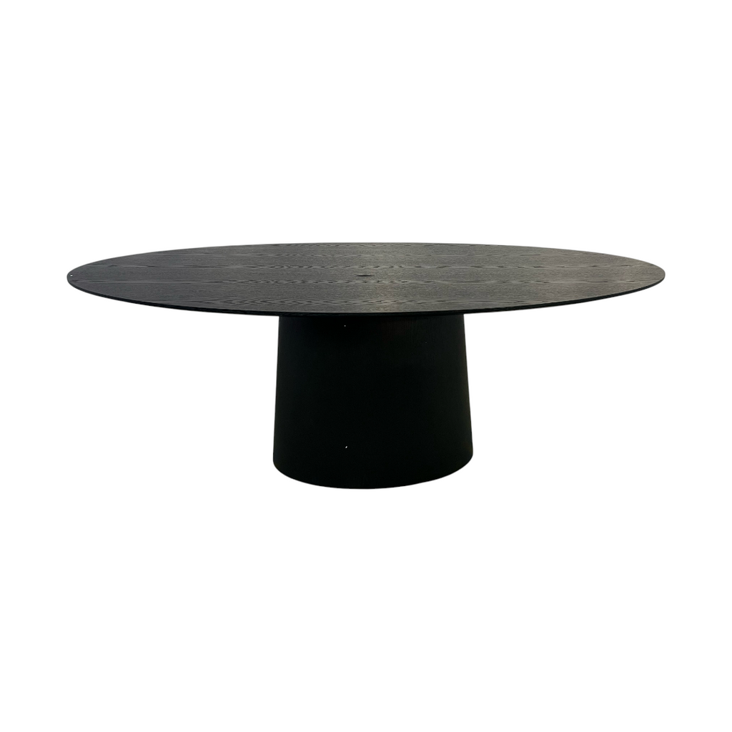 Lulu and Georgia Beth Oval Dining Table in Black