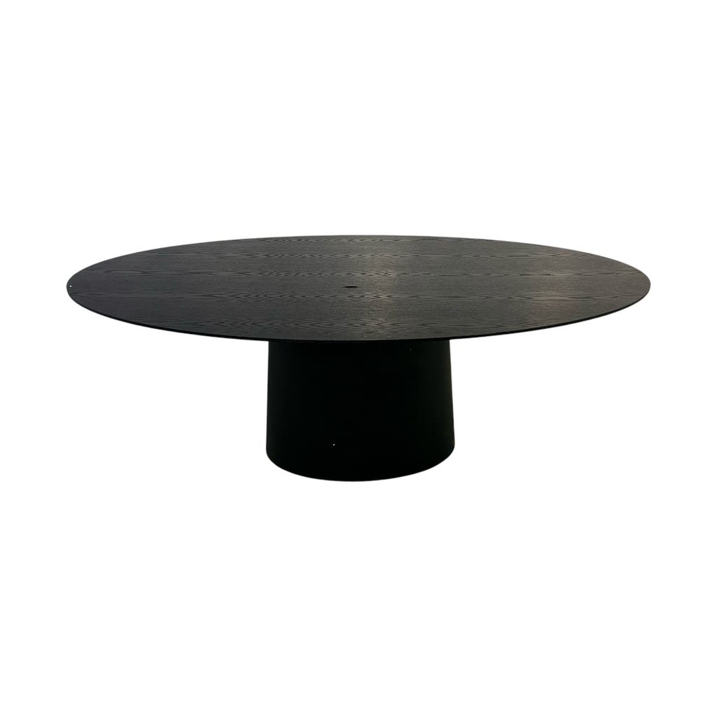 Lulu and Georgia Beth Oval Dining Table in Black