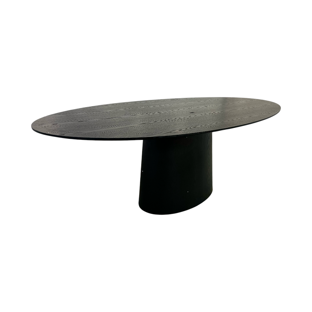 Lulu and Georgia Beth Oval Dining Table in Black