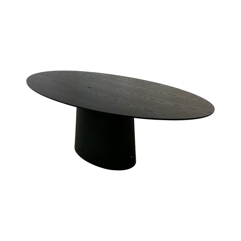 Lulu and Georgia Beth Oval Dining Table in Black
