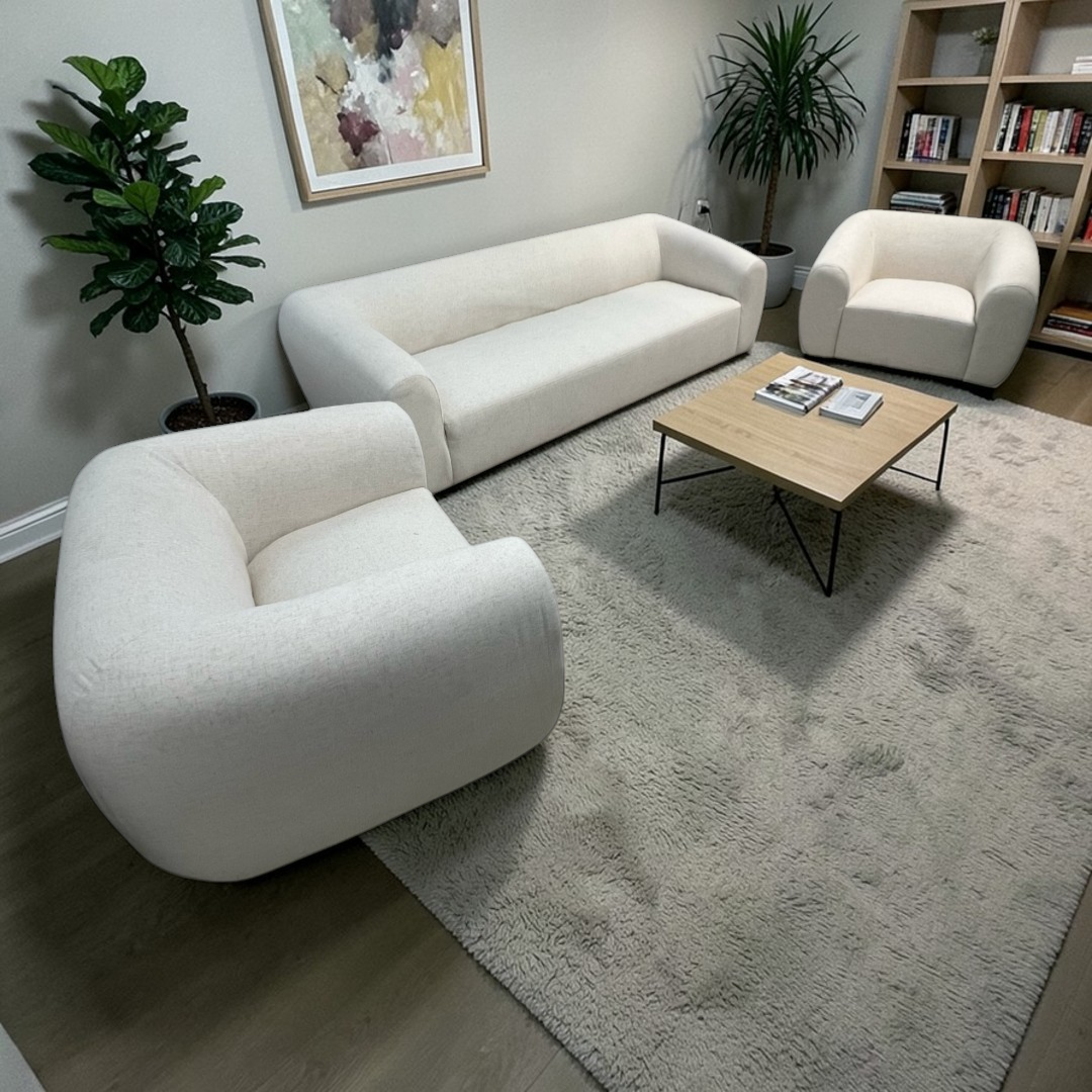 Lulu and Georgia Harlowe Sofa with Swivel Accent Chair Set