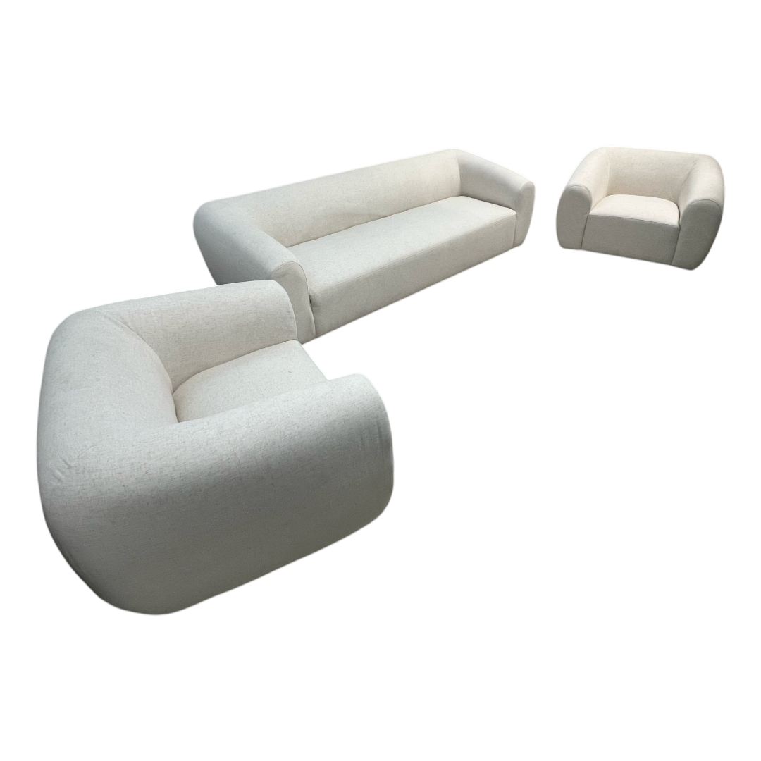 Lulu and Georgia Harlowe Sofa with Swivel Accent Chair Set