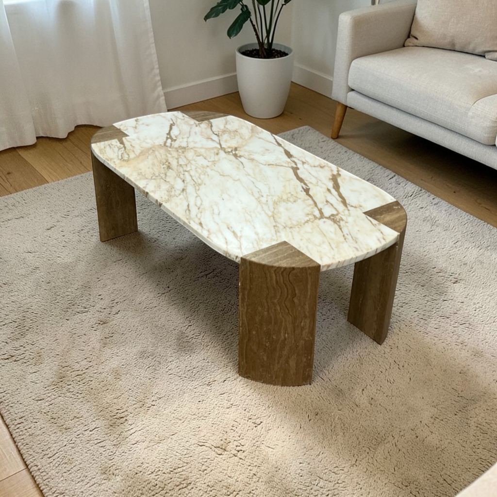 Lulu and Georgia Mahoe Oval Coffee Table