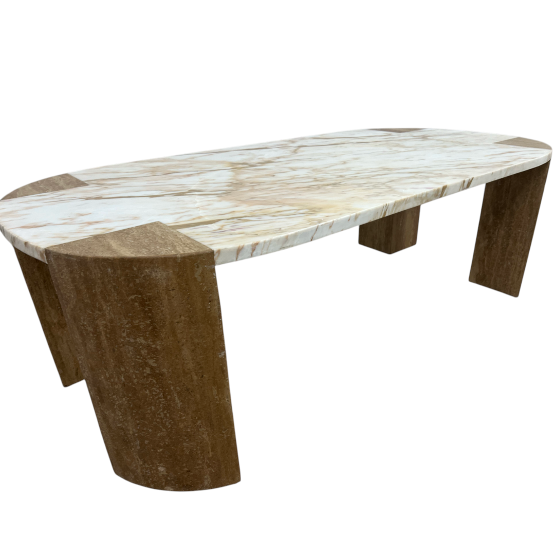Lulu and Georgia Mahoe Oval Coffee Table