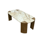 Lulu and Georgia Mahoe Oval Coffee Table