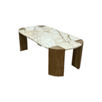 Lulu and Georgia Mahoe Oval Coffee Table