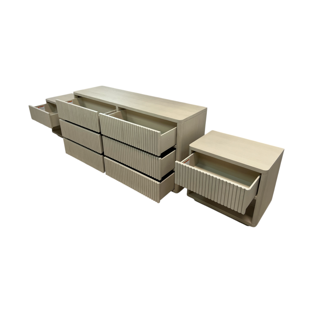 Lulu and Georgia Rutherford 6 Drawer Dresser and Nightstand Set