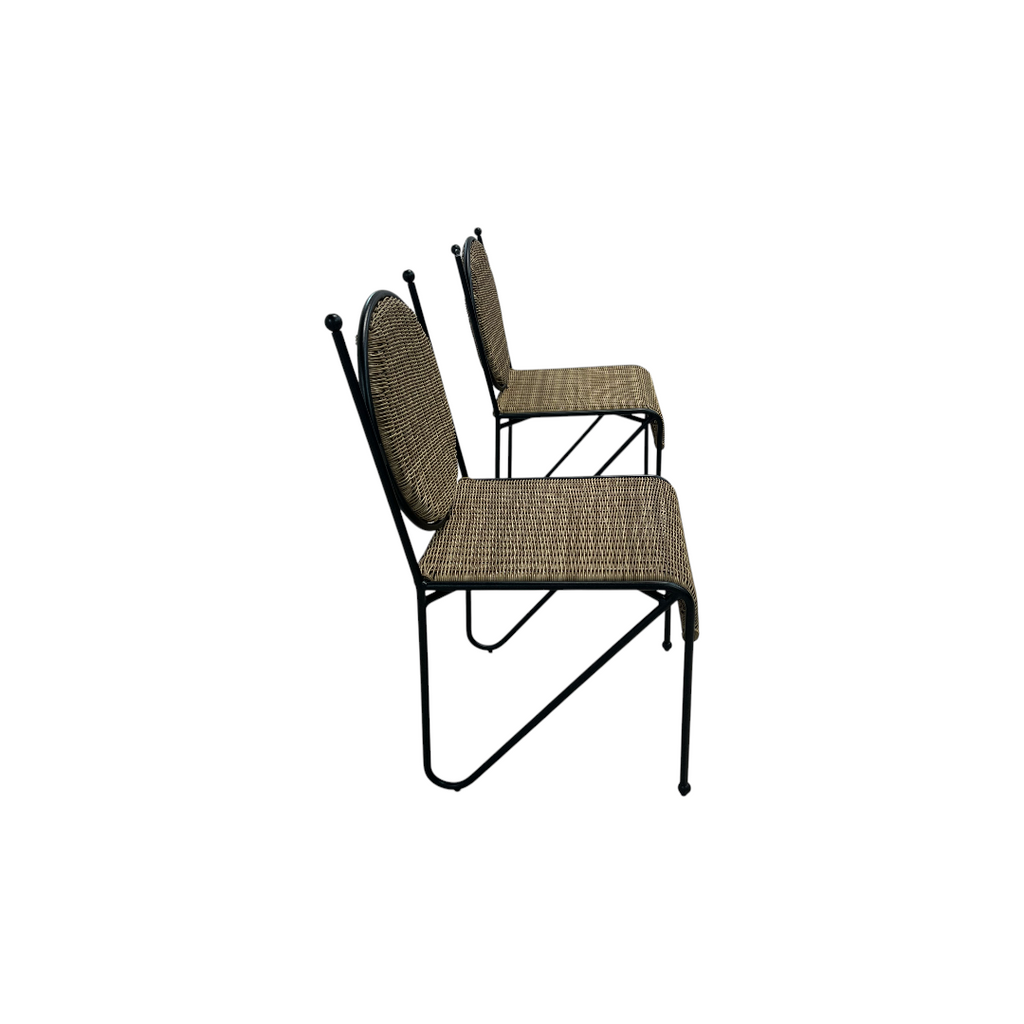 Lulu and Georgia Ziggy Outdoor Dining Chair Set of 2