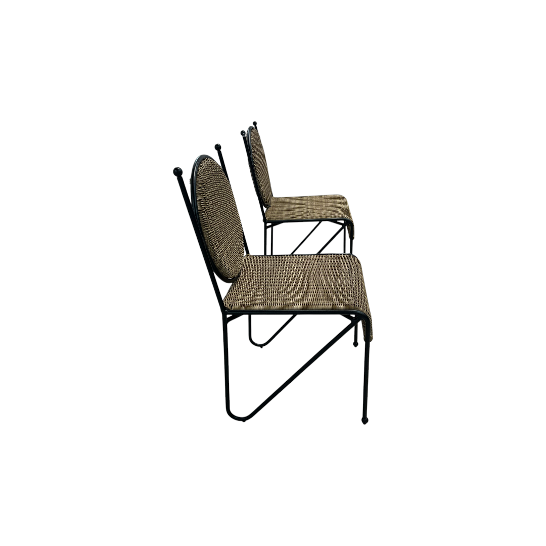 Lulu and Georgia Ziggy Outdoor Dining Chair Set of 2