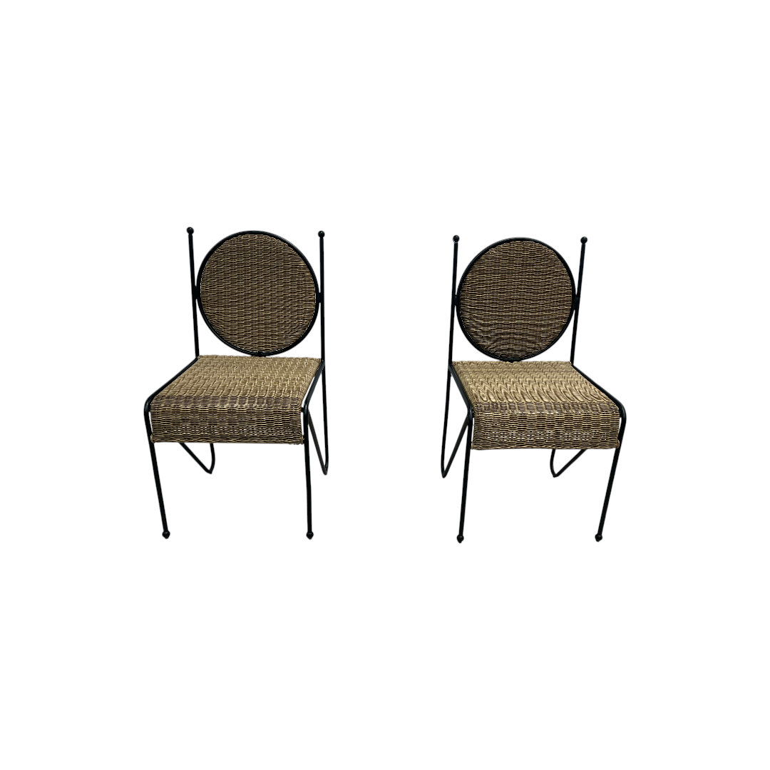 Lulu and Georgia Ziggy Outdoor Dining Chair Set of 2