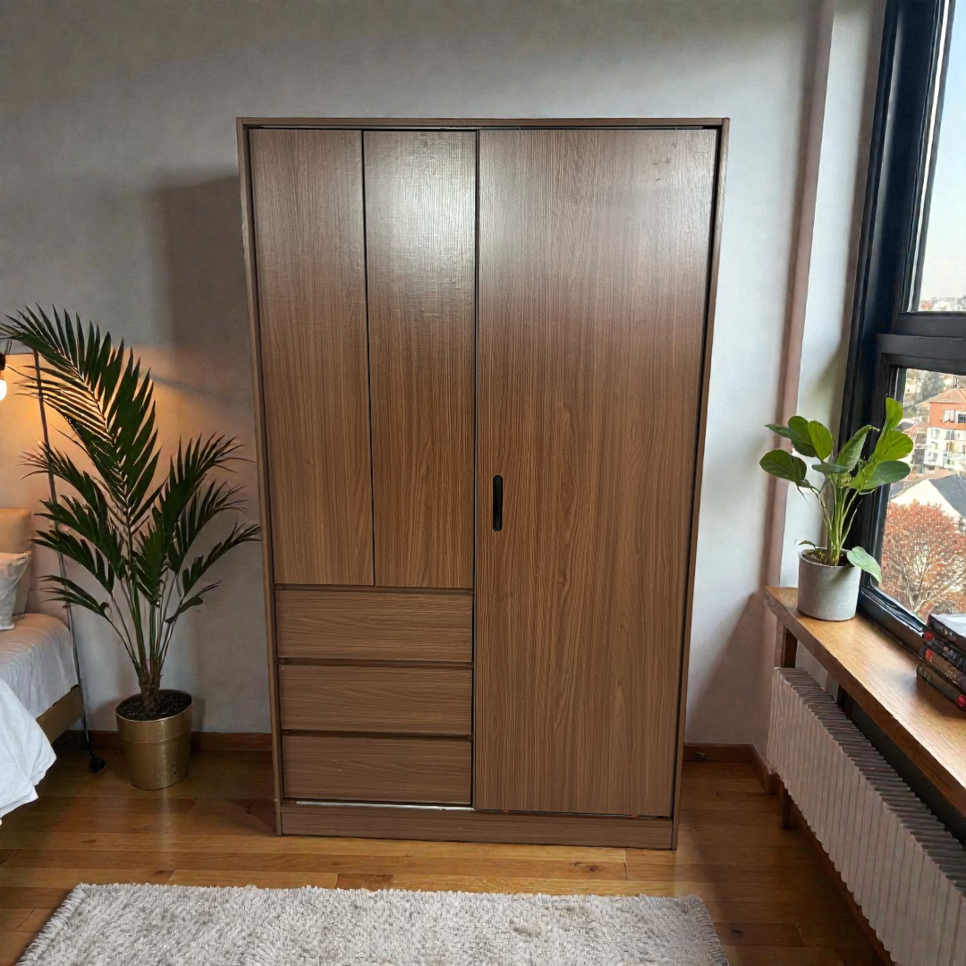 Marlao Simple Classic Dark Wardrobe