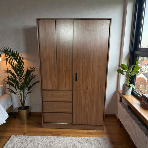 Marlao Simple Classic Dark Wardrobe, image 1