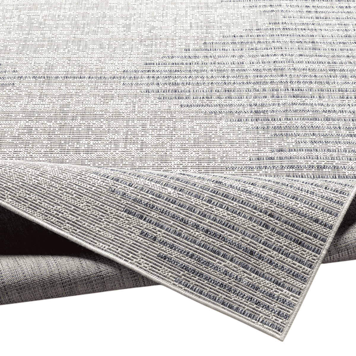 The Twillery Co. Mendota Geometric Light Grey Indoor/Outdoor Area Rug