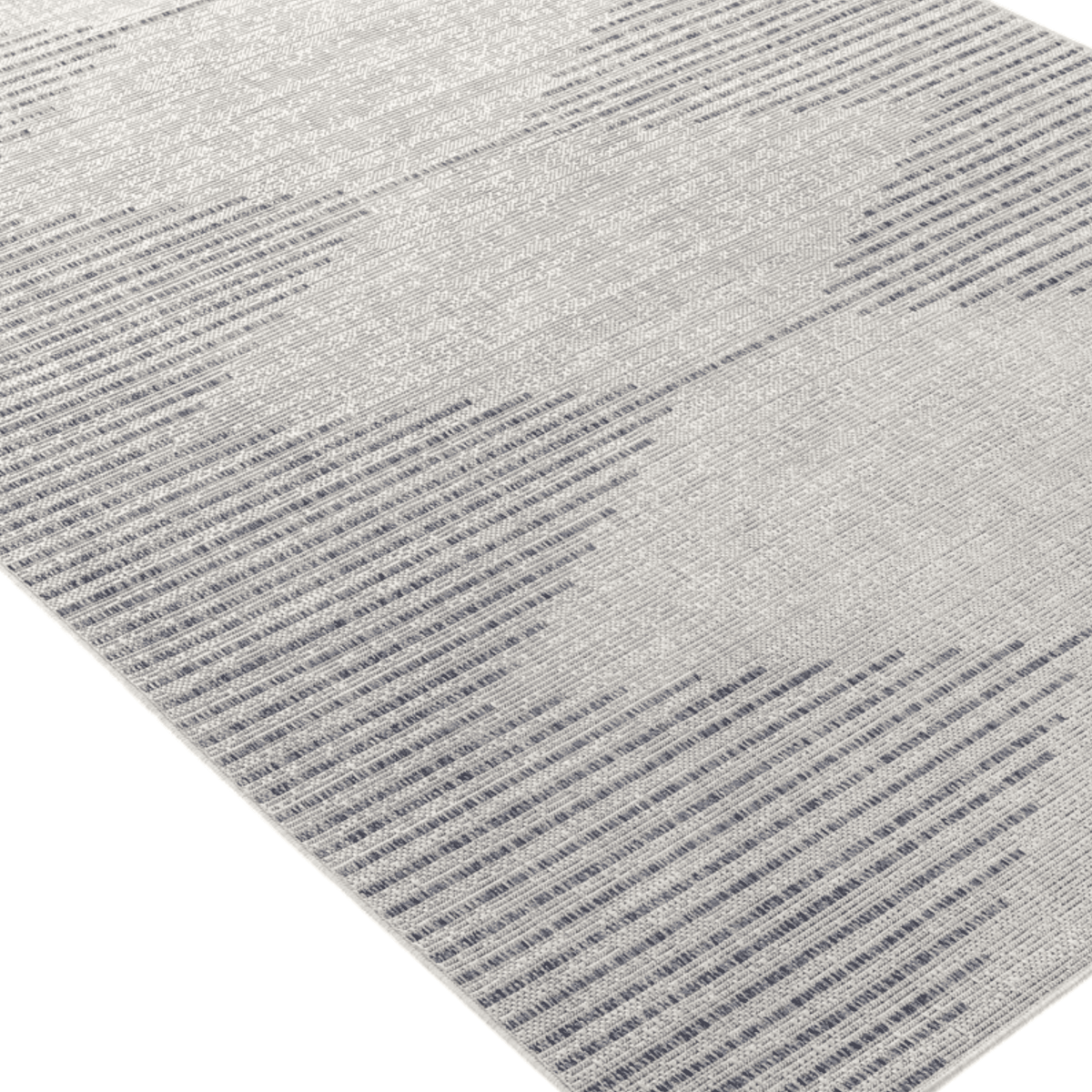The Twillery Co. Mendota Geometric Light Grey Indoor/Outdoor Area Rug