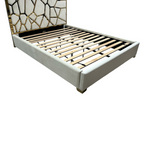 Mercer41 Upholstered Metal Platform Queen Bed