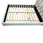 Mercer41 Upholstered Metal Platform Queen Bed