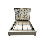 Mercer41 Upholstered Metal Platform Queen Bed