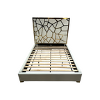 Mercer41 Upholstered Metal Platform Queen Bed